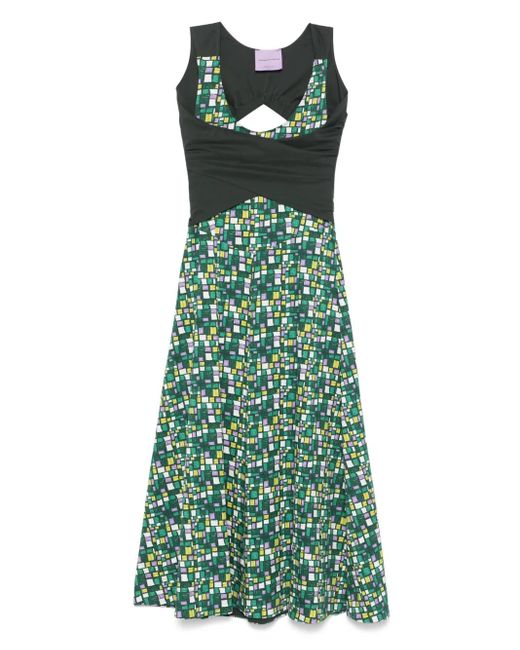 Weekend by Maxmara Green Frisia Maxi Dress