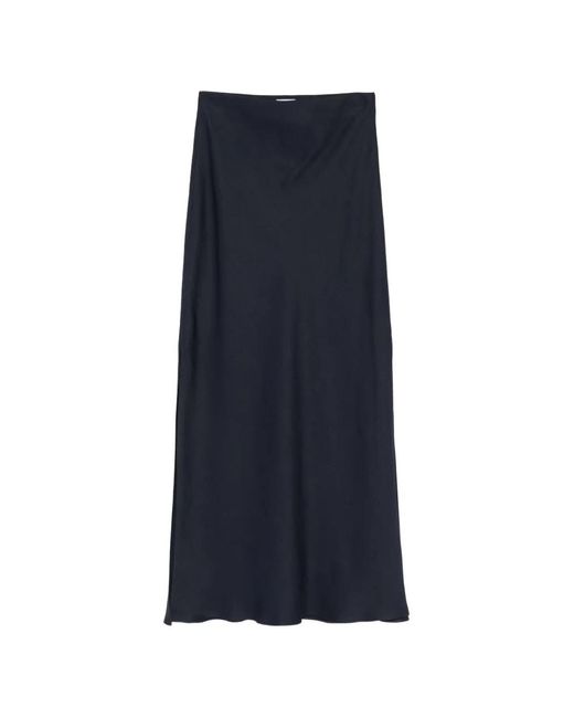 Brunello Cucinelli Rok Met Zijsplit in het Blue