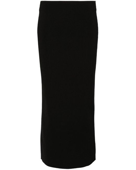 Falda midi con cintura alta Fabiana Filippi de color Black