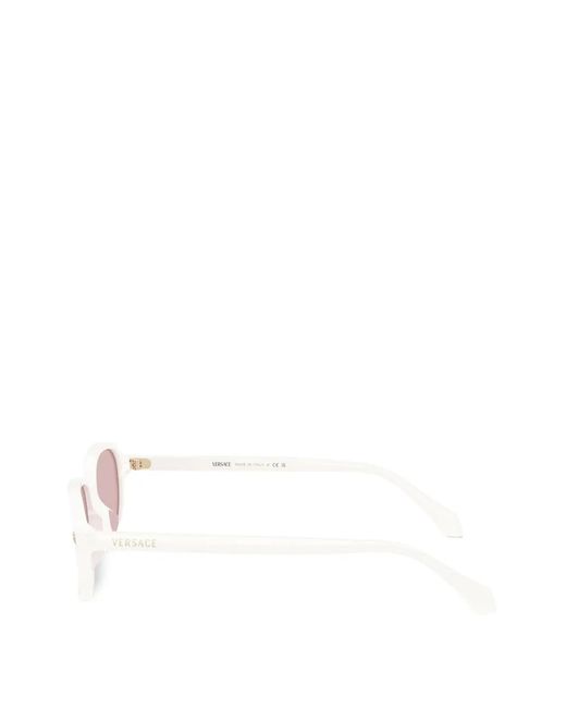 Versace Pink Square-Frame Sunglasses