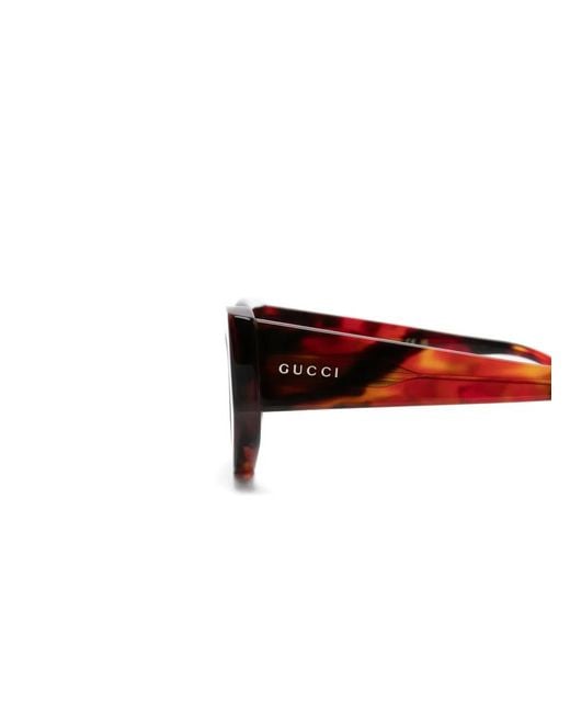 Gucci Gray Lunettes De Soleil À Monture Géométrique