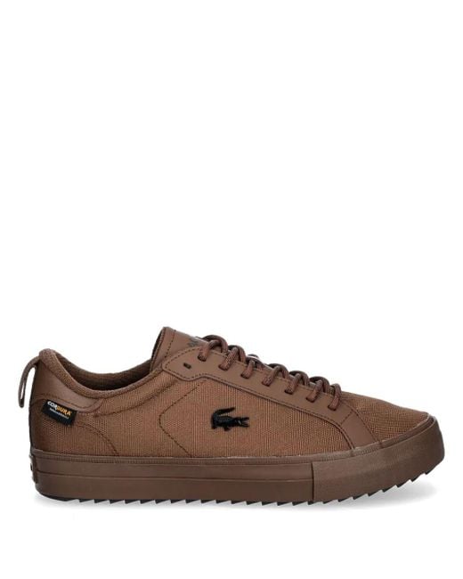Lacoste Brown Powercourt Sneakers for men