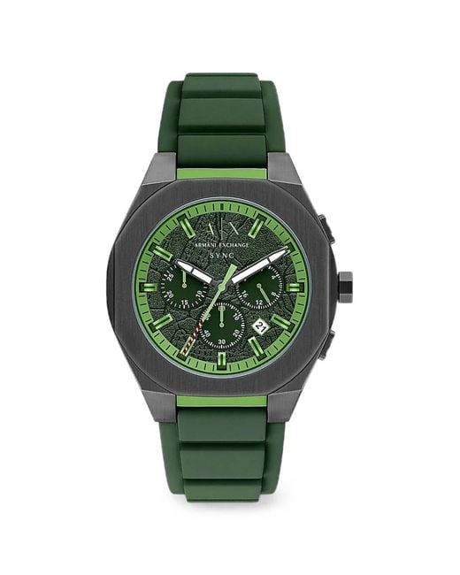 ARMANI EXCHANGE Green Sync 44Mm Watch for men
