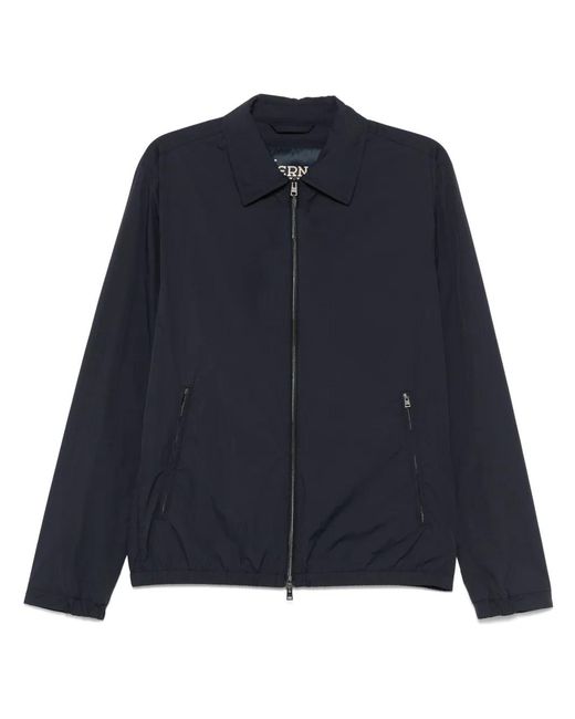 Herno Blue Lightweight Outerwear Jacket for men