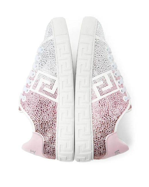 Versace Pink "Greca Sneakers With Gradient