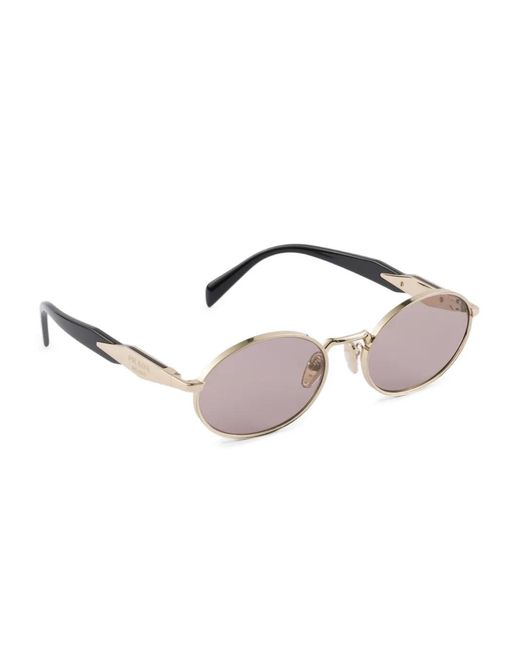 Prada Pink Oval-Frame Sunglasses