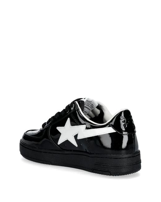 A Bathing Ape Black Star-Embellishment Sneakers