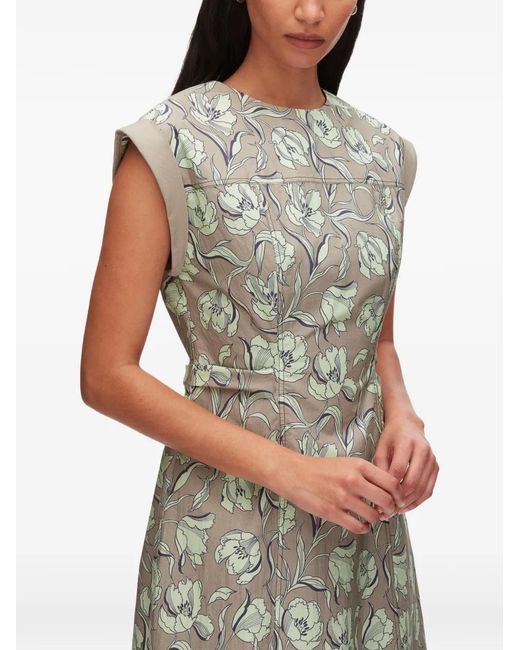 3.1 Phillip Lim Women's Green Floral Tie Back Mini Dress -  ohana-automobiles.fr