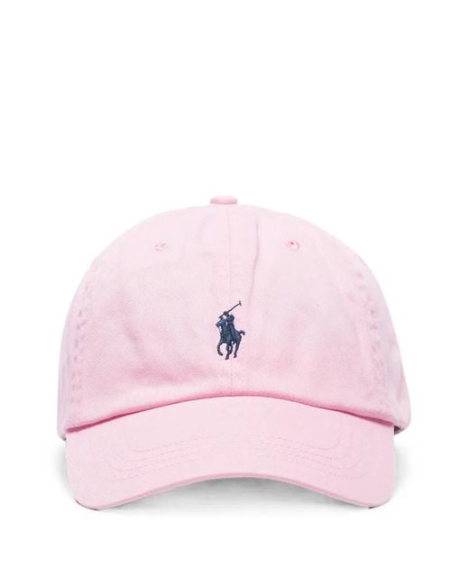 Polo Ralph Lauren Pink Logo-Embroidered Baseball Cap