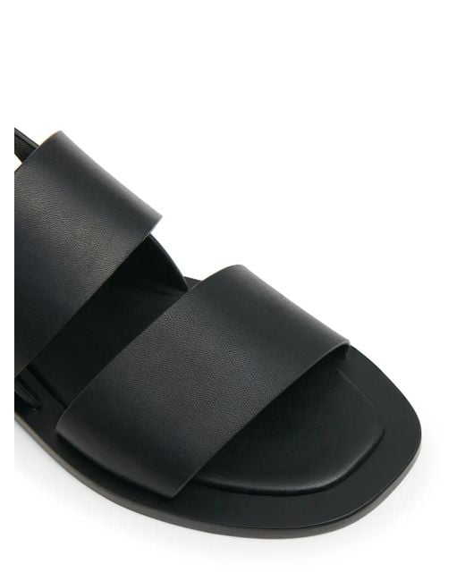 Mansur Gavriel Black Double-Strap Sandals