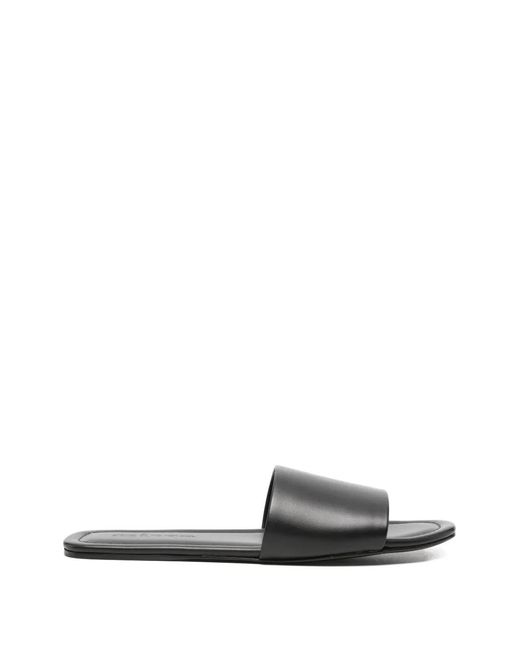 Kiton White Open-Toe Leather Sandals