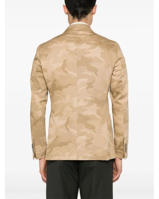 Tagliatore Blazer Met Camouflageprint in het Natural voor heren