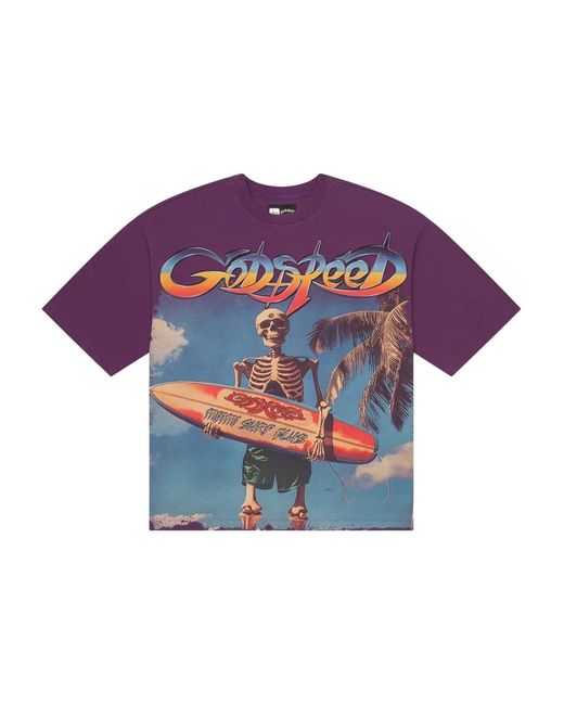 Godspeed Purple Miami Surf Club T-Shirt for men