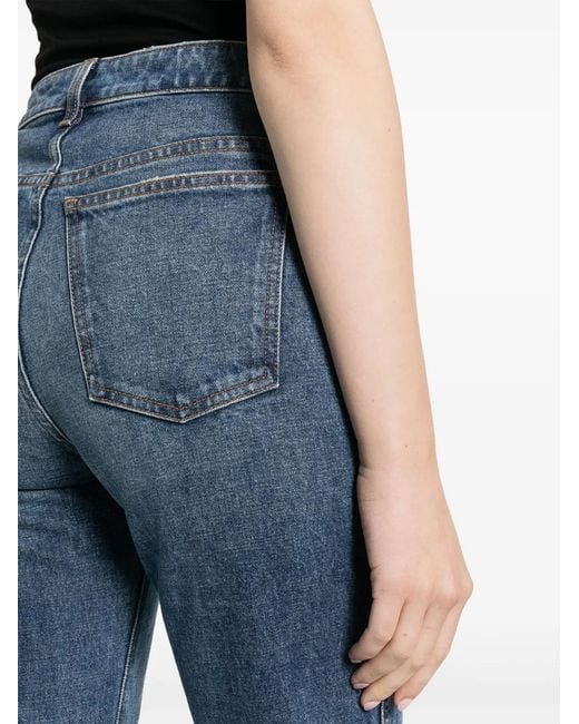 Khaite Blue The Danielle High-rise Slim Jeans