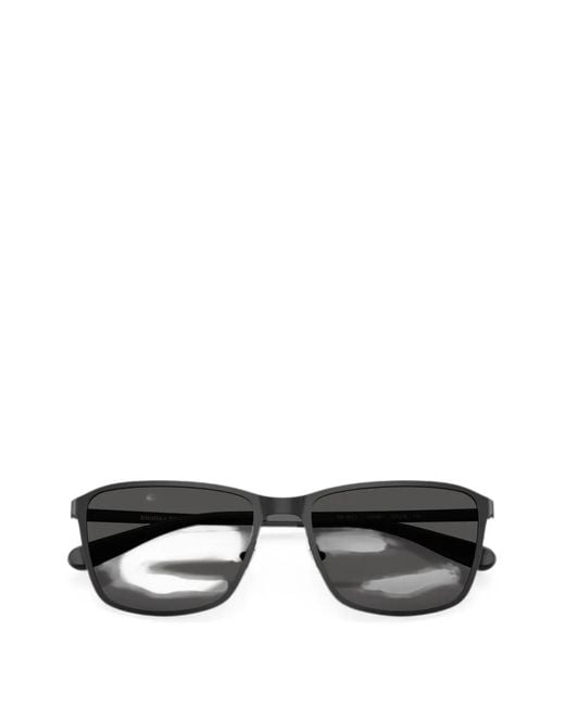 Brooks Brothers Black Rectangular Metal Sunglasses for men
