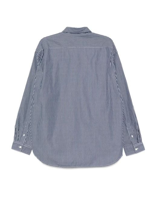 Chocoolate Blue Logo-Patch Shirt for men