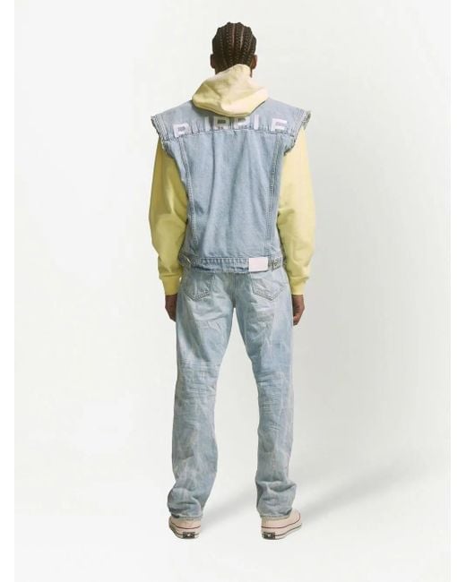 Purple Brand Blue Tie Acid Jeans for men