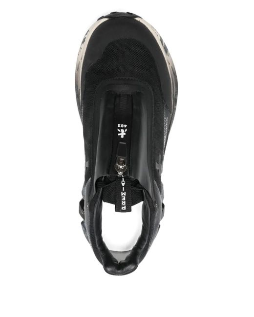 Premiata Black Baskets Sciliar À Détails De Zips