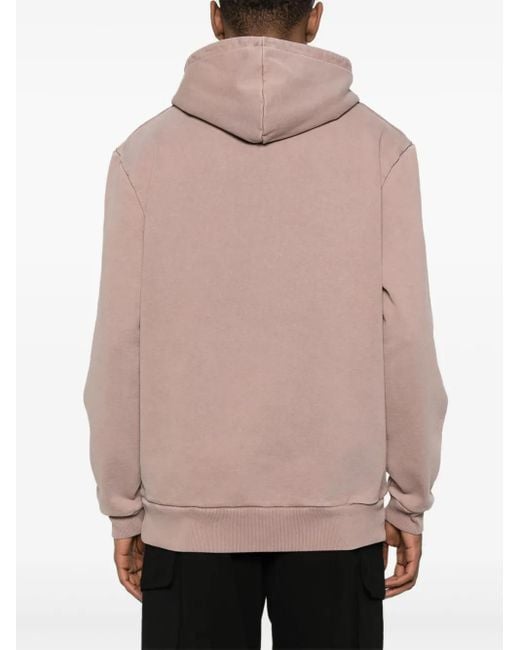 Fred Perry Pink Logo-Appliqué Hoodie for men