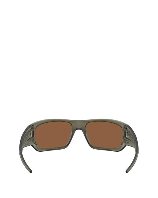 Oakley Green Masseter Rectangle-Frame Sunglasses for men