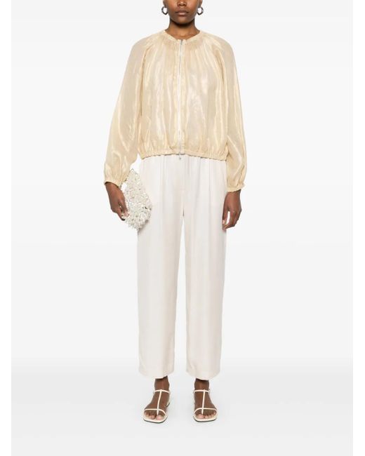 Peserico Natural Metallic-Effect Jacket