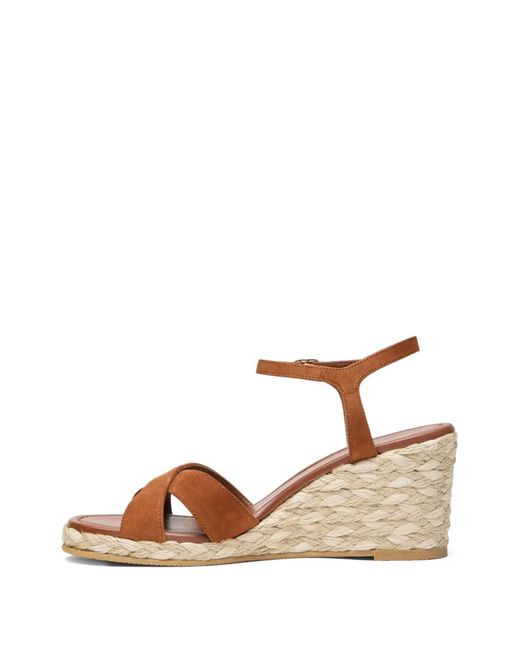 Stuart Weitzman Brown 10Cm Dayna Sandals