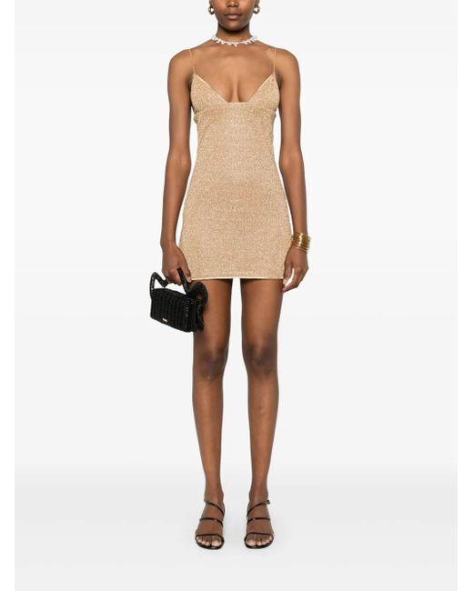 Oseree Natural Lumière Shade Short Dress