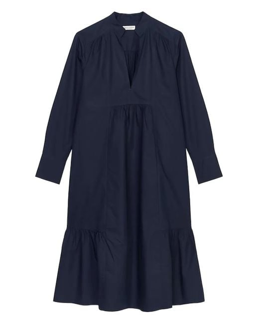 Marc O' Polo Blue Gathered Dress