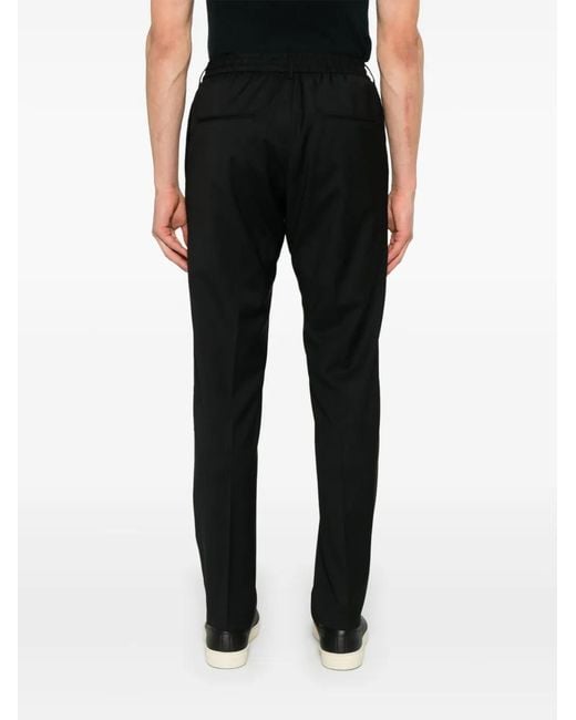 Tagliatore Black Newman Trousers for men