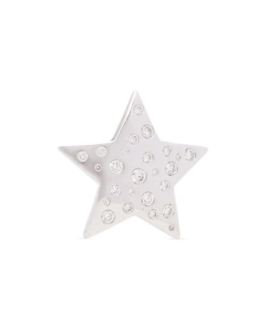 Future Fortune White 18K Star Bright Diamond Earrings