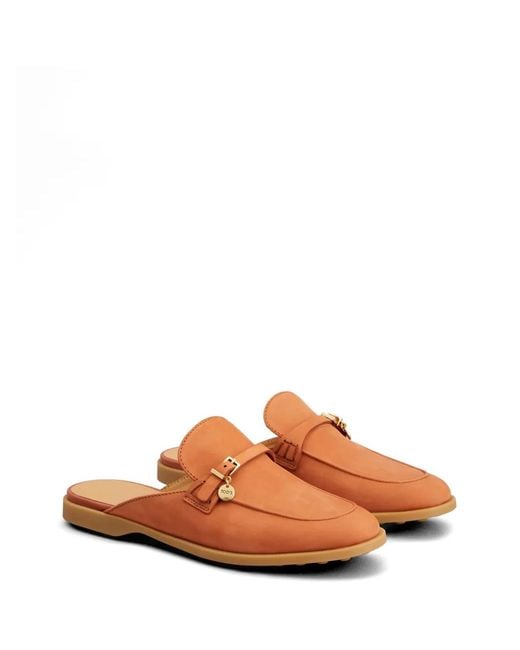 Tod's Brown Leather Mules