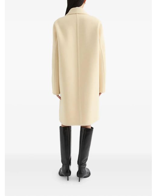 Jil Sander Natural Wool Coat