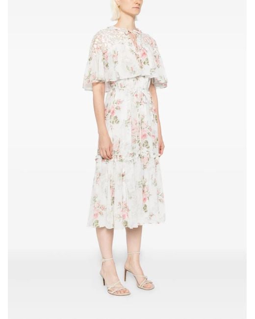Needle & Thread White Carla Dress