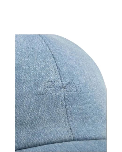 Aurélien Blue Embroidered Denim Cap for men