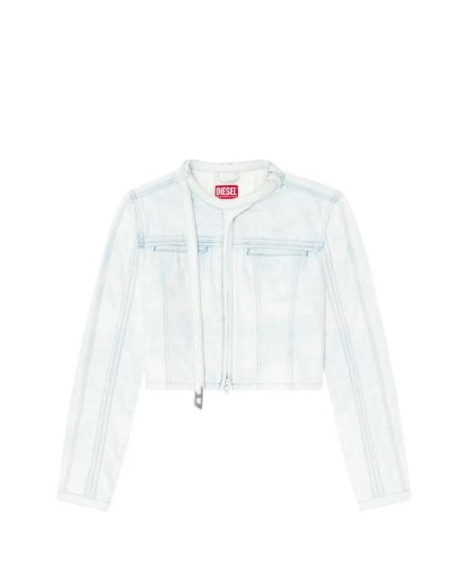 DIESEL White Denim Cotton Jacket