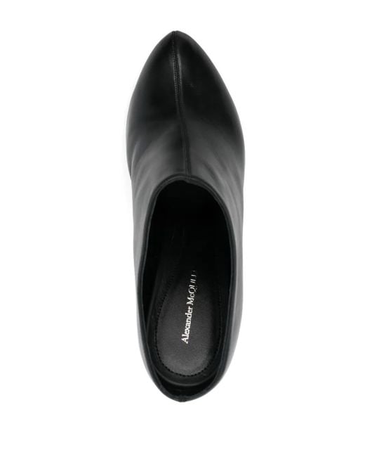 Alexander McQueen Black The Edge Mules 120Mm