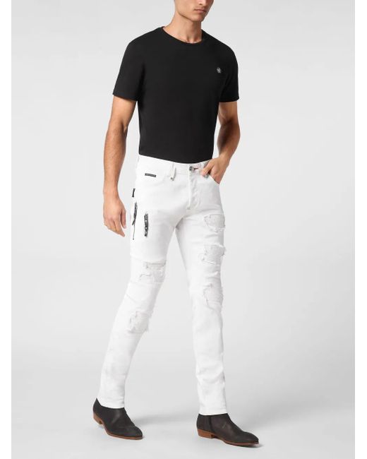 Philipp Plein Rock Star Jeans in White für Herren