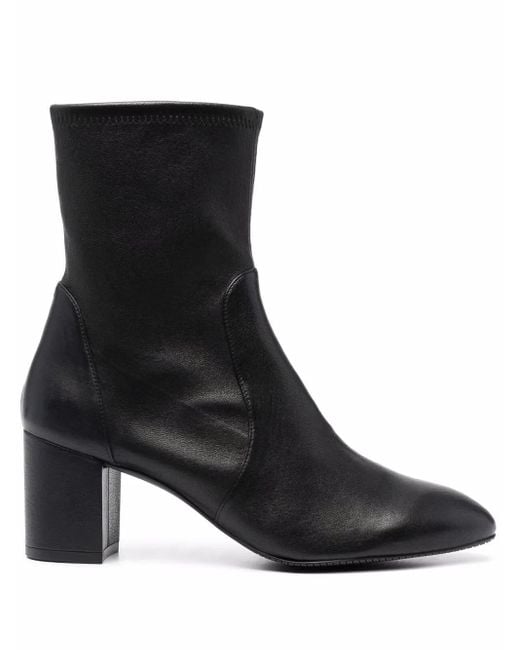 Bottines Yuliana 60 Mm En Cuir Stuart Weitzman en coloris Black