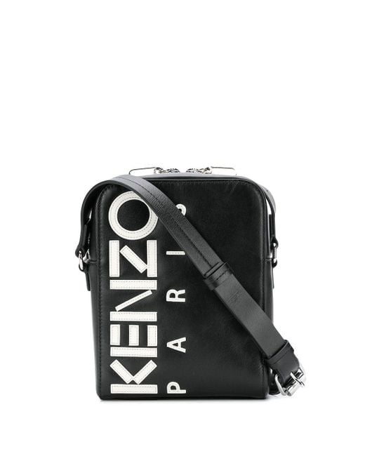 KENZO Schultertasche mit Logo-Print in Black für Herren