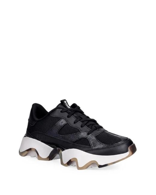 Sorel Black Kinetic Array Panelled Sneakers