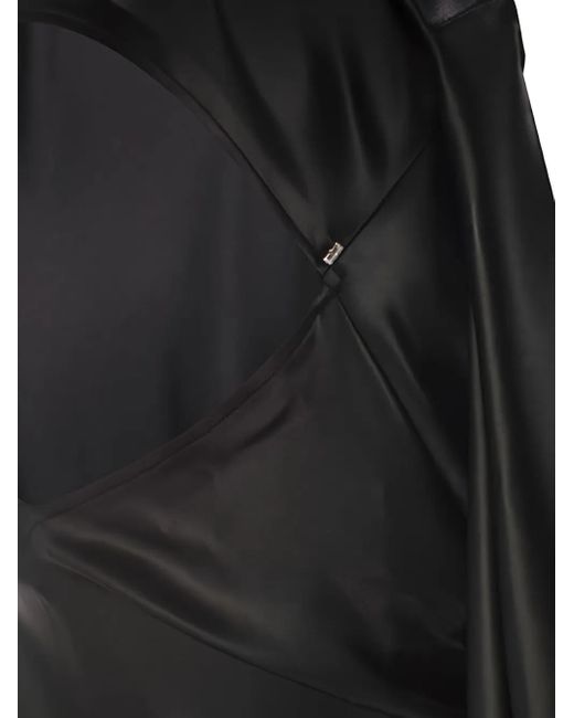 Vestido midi drapeado Max Mara de color Black
