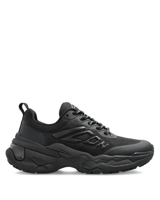 DSquared² Black Lace-Up Chunky Sneakers