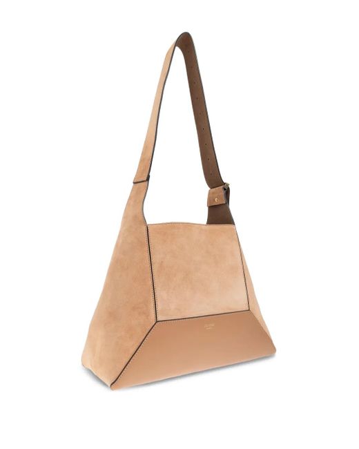 Jimmy Choo Natural Medium Diamond Tote Bag