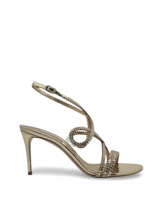Casadei Natural Julia Josephine Strappy Sandals