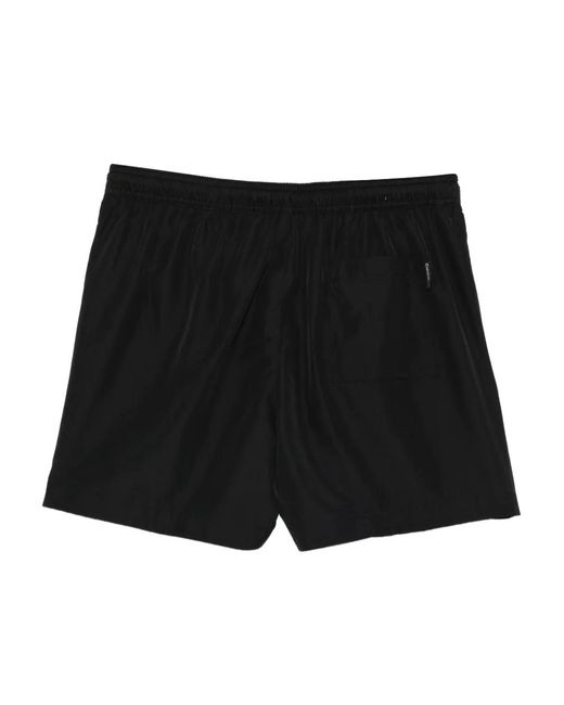 Calvin Klein Black Logo Drawstring Swim Shorts for men