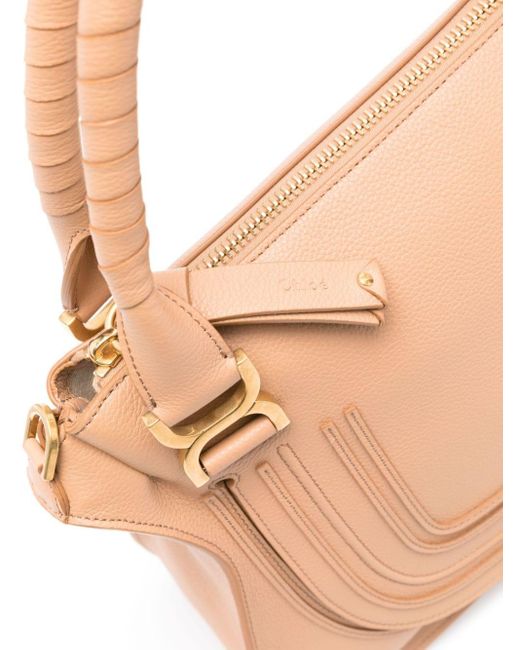 Chloé Natural Medium Marcie Double Carry Tote Bag