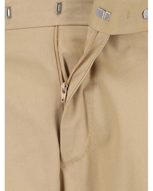 PT Torino Natural Pleated Trousers for men