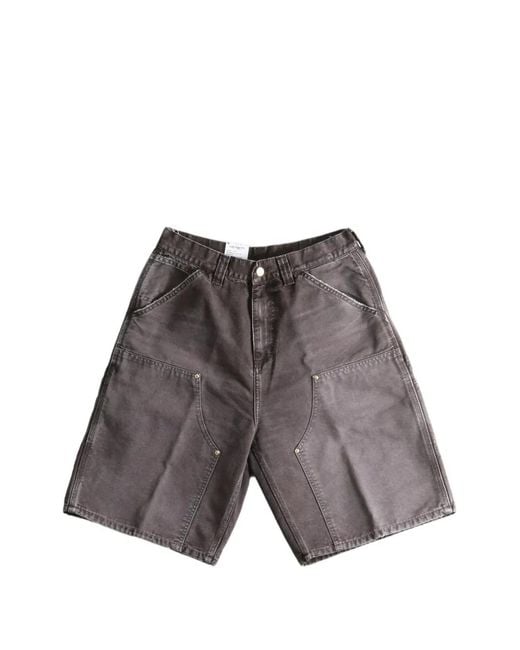 Carhartt Gray Og Double Knee Shorts for men
