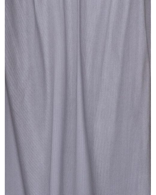 MSGM Purple Mesh Maxi Skirt