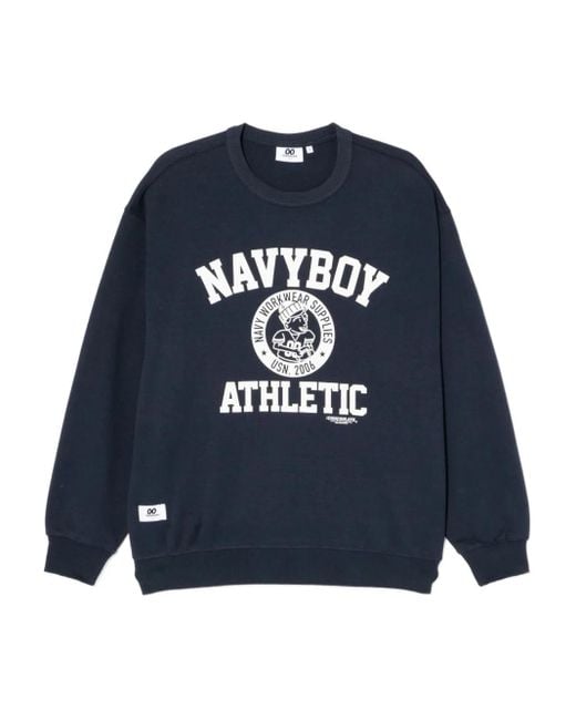Chocoolate Blue Graphic-Print Sweatshirt for men